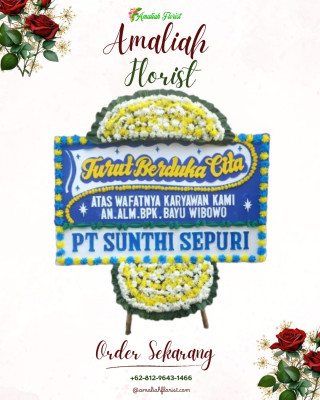 Papan Bunga Duka di Pangaribuan